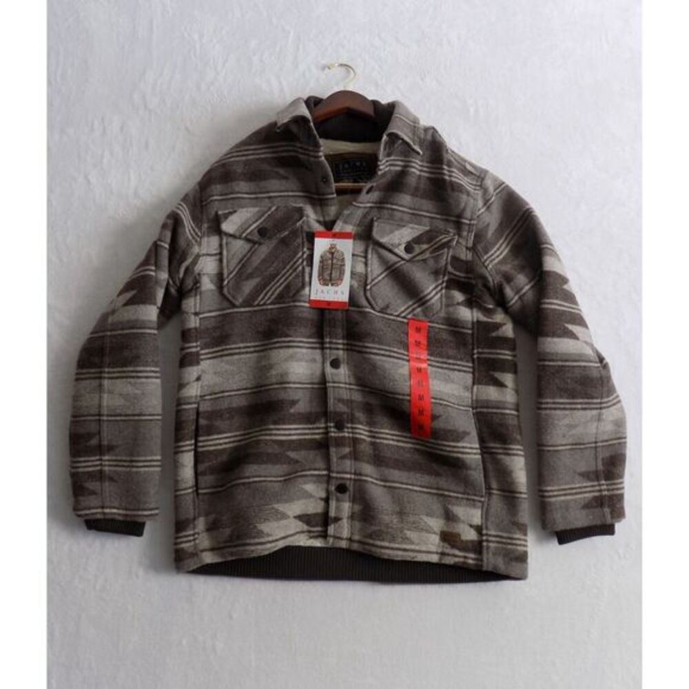 Jachs New York Sherpa Lined‎ Aztec Western Jacket Men’s Medium Button Front